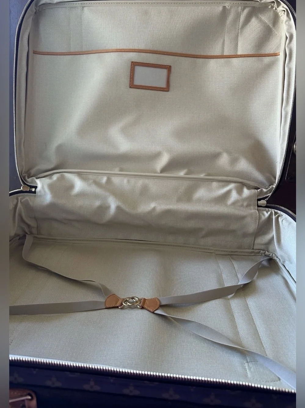 Louis Vuitton Brown Monogram Soft Case Suitcase Unisex VI0982 w/ COA
